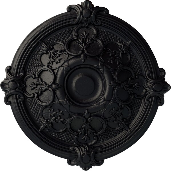 Ekena Millwork Hamilton Ceiling Medallion (Fits Canopies up to 3 3/4"), Hnd-Painted Steel Gray, 17 3/8"OD x 1 3/4"P CM17HASGS - main